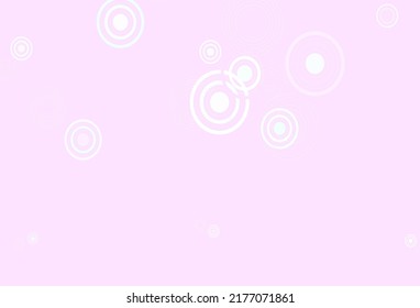 Light Pink, Green vector background with spots. Abstract illustration with colored bubbles in nature style. Pattern for beautiful websites.