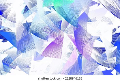 Light Pink, Green vector background with polygonal style. Decorative design in abstract style with triangles. Background for a cell phone.