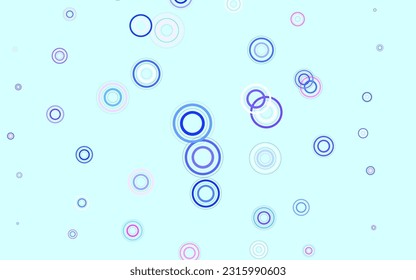 Light Pink, Green vector background with spots. Blurred bubbles on abstract background with colorful gradient. Design for your business advert.