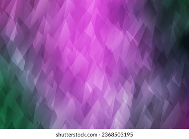 Light Pink, Green vector background in polygonal style. Modern abstract illustration with colorful rectangles. Pattern for commercials.