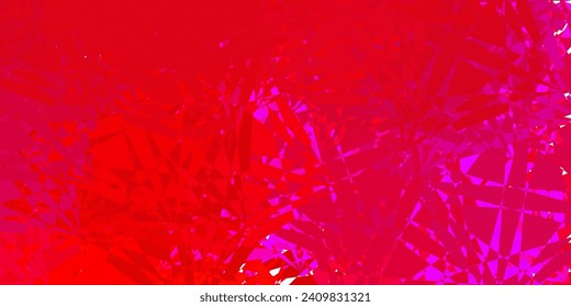 Light Pink, Green vector background with polygonal forms. Web material illustration with colorful abstract triangles. Landing pages material.