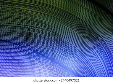 Light Pink, Green vector background with curved lines. Colorful gradient illustration in simple style with lines. Simple template for your design.