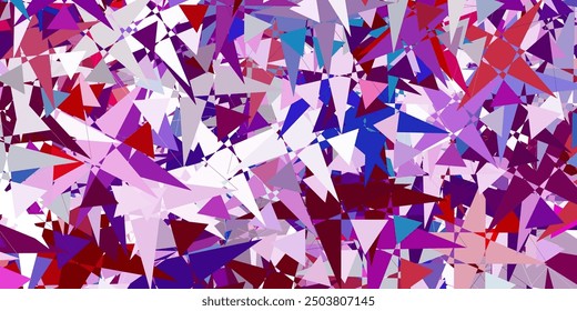 Rosa claro, fondo de Vector verde con triángulos. Ilustración con Formas triangulares de colores abstractos. Una adición fácil a sus comerciales.