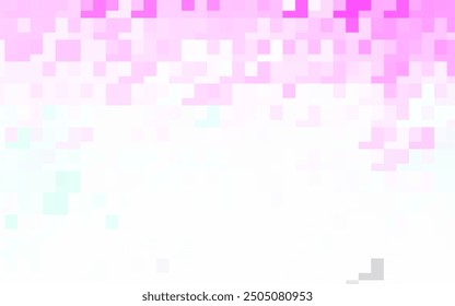 Light Pink, Green vector background in polygonal style. Glitter abstract illustration with rectangular shapes. The template can be used as a background.