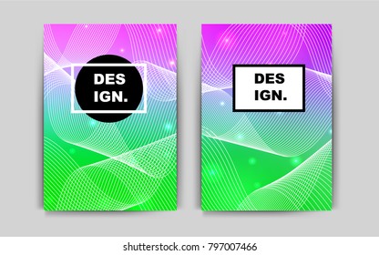 Light Pink, Green vector background for presentations. Booklet with textbox on colorful abstract background. Beautiful design for cover of notepads.