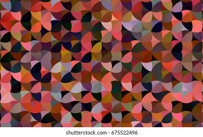 Light Pink, Green vector banner with circles, spheres. Abstract spots. Background of Art bubbles in halftone style with colored gradient.