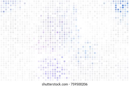 Light Pink, Green vector banner with circles, spheres. Abstract spots. Background of Art bubbles in halftone style with colored gradient.