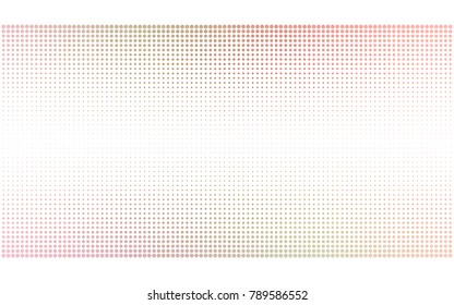 Light Pink, Green vector banner set of circles, spheres. Donuts Background. Creative Design Templates. Technology halftone illustration.