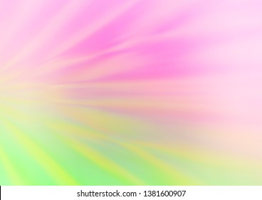 Light Pink, Green vector blur pattern. Shining colorful illustration in a Brand new style. The best blurred design for your business.
