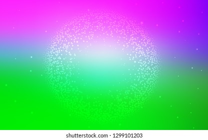 Light Pink, Green vector blurred shine abstract texture. A completely new colored illustration in blur style. Smart design for your work.