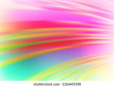 Light Pink, Green vector blurred bright background. Colorful illustration in blurry style with gradient. A completely new design for your business.