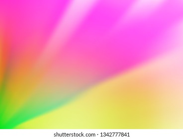 Light Pink, Green vector blurred bright template. Colorful illustration in abstract style with gradient. The template for backgrounds of cell phones.