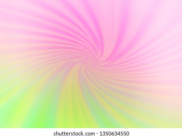 Light Pink, Green vector blurred and colored template. Glitter abstract illustration with an elegant design. The best blurred design for your business.