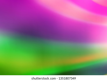 Light Pink, Green vector blurred shine abstract background. Colorful illustration in abstract style with gradient. Brand new style for your business design.