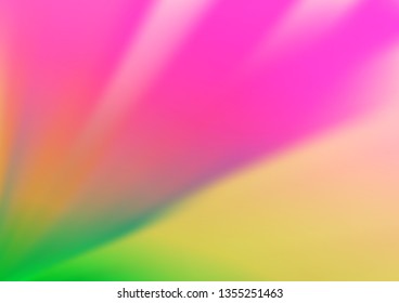 Light Pink, Green vector blurred background. Colorful illustration in abstract style with gradient. The background for your creative designs.