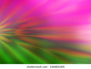 Light Pink, Green vector blurred shine abstract pattern. A vague abstract illustration with gradient. The template can be used for your brand book.