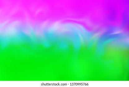 Light Pink, Green vector blurred bright template. Creative illustration in halftone style with gradient. New style design for your brand book.