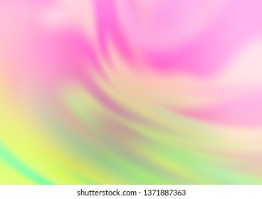 Light Pink, Green vector blurred shine abstract background. Modern geometrical abstract illustration with gradient. Brand new style for your business design.