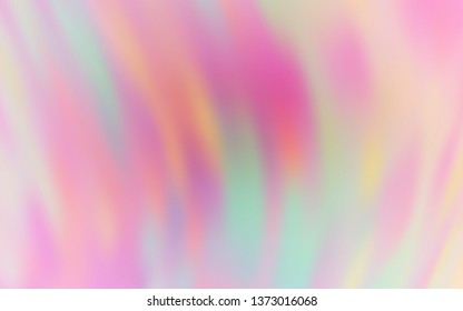Light Pink, Green vector blurred shine abstract template. Colorful abstract illustration with gradient. Completely new design for your business.
