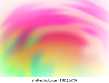 Light Pink, Green vector blurred shine abstract background. Glitter abstract illustration with an elegant design. Brand new style for your business design.