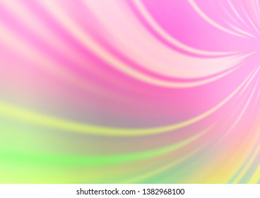 Light Pink, Green vector blurred bright pattern. Glitter abstract illustration with an elegant design. The template for backgrounds of cell phones.