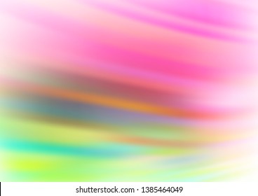 Light Pink, Green vector blurred and colored template. An elegant bright illustration with gradient. A new texture for your design.