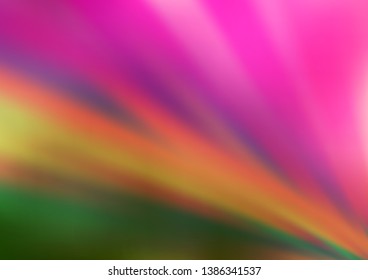 Light Pink, Green vector blurred bright pattern. Colorful abstract illustration with gradient. Brand new style for your business design.