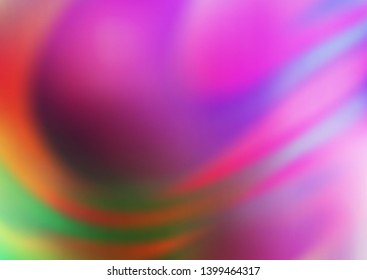Light Pink, Green vector blurred and colored template. Colorful abstract illustration with gradient. A new texture for your design.