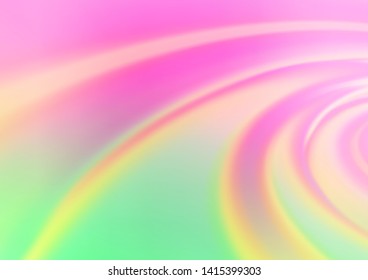Light Pink, Green vector blurred bright template. Modern geometrical abstract illustration with gradient. A new texture for your design.