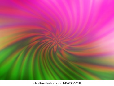Light Pink, Green vector blurred and colored background. Creative illustration in halftone style with gradient. The template for backgrounds of cell phones.