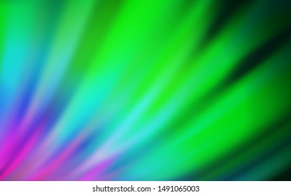 Light Pink, Green vector blurred template. New colored illustration in blur style with gradient. New style design for your brand book.