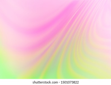 Light Pink, Green vector blurred shine abstract background. Colorful illustration in abstract style with gradient. The template can be used for your brand book.
