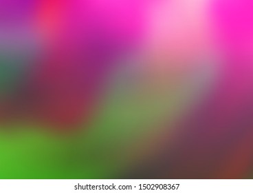 Light Pink, Green vector blurred bright template. A vague abstract illustration with gradient. The blurred design can be used for your web site.