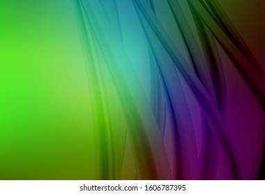 Light Pink, Green vector blurred pattern. Colorful illustration in abstract style with gradient. Completely new design for your business.