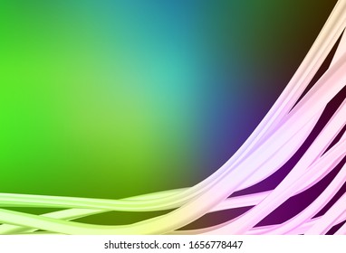 Color rosa claro, vector verde, textura brillante. Ilustración abstracta de color con degradado. Nuevo diseño para su negocio.