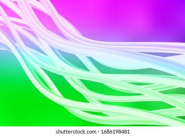 Light Pink, Green vector blurred shine abstract template. Modern abstract illustration with gradient. Elegant background for a brand book.