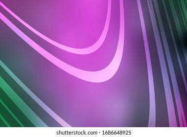 Light Pink, Green vector blurred background. A completely new colored illustration in blur style. New style design for your brand book.