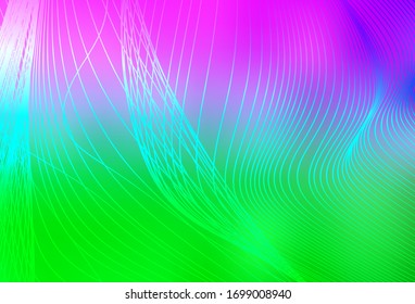 Light Pink, Green vector blurred bright template. Creative illustration in halftone style with gradient. Elegant background for a brand book.
