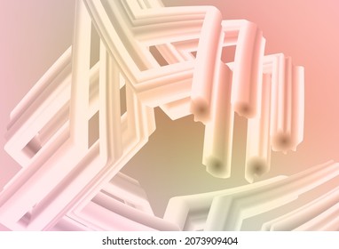 Light Pink, Green vector blurred shine abstract template. A completely new colored illustration in blur style. New style design for your brand book.