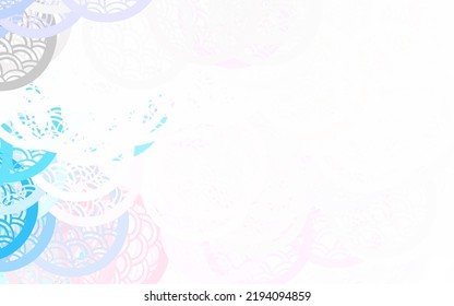 Light Pink, Green vector Blurred bubbles on abstract background with colorful gradient. Abstract illustration with colored bubbles in nature style. Simple design for your web site.