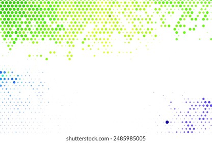 Light Pink, Green vector Blurred bubbles on abstract background with colorful gradient. Abstract illustration with colored bubbles in nature style. Base for booklets, leaflets