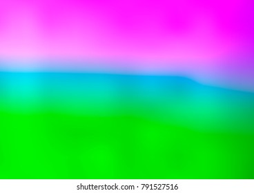Light Pink, Green vector blurred and colored background. Colorful abstract illustration with gradient. A new texture for your design.