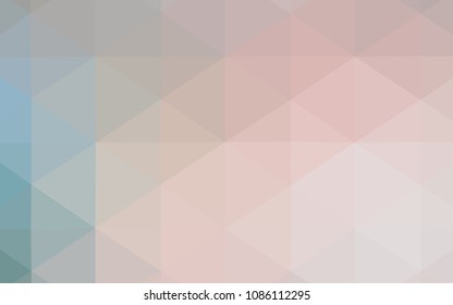 Light Pink, Green vector blurry triangle template. Polygonal abstract illustration with gradient. The polygonal design can be used for your web site.