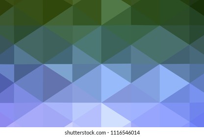 Light Pink, Green vector blurry triangle template. A sample with polygonal shapes. Brand-new style for your business design.