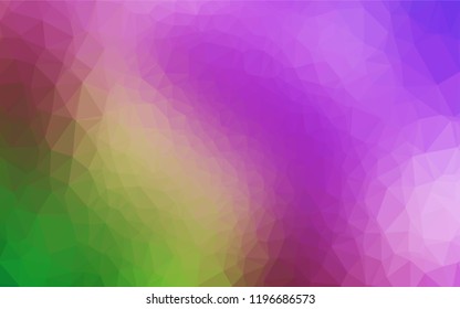 Light Pink, Green vector blurry hexagon texture. A completely new color illustration in a vague style. The template can be used as a background for cell phones.