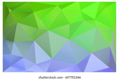 Light Pink, Green vector blurry triangle background design. Geometric background in Origami style with gradient. 