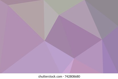 Light Pink, Green vector blurry triangle background design. Geometric background in Origami style with gradient. 