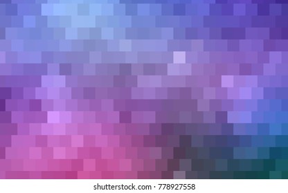 Light Pink, Green vector blurry rectangular background. Geometric background in square style with gradient. The pattern can be used for brand-new background.