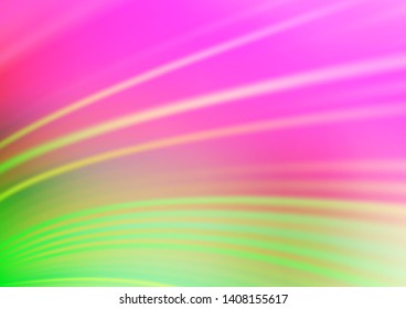 Light Pink, Green vector bokeh pattern. A vague abstract illustration with gradient. A new texture for your design.