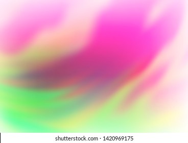 Light Pink, Green vector bokeh pattern. A completely new color illustration in a bokeh style. The blurred design can be used for your web site.